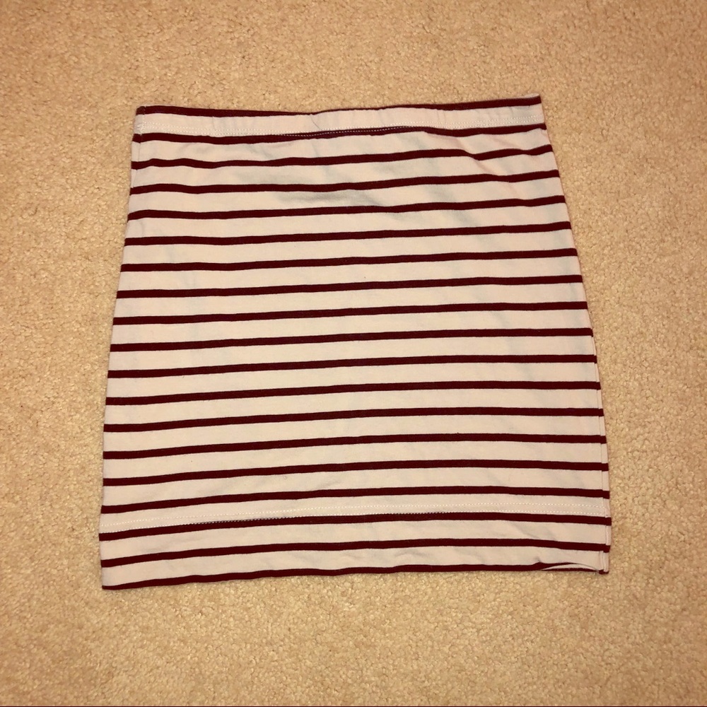 Tan and Black Mini Skirt